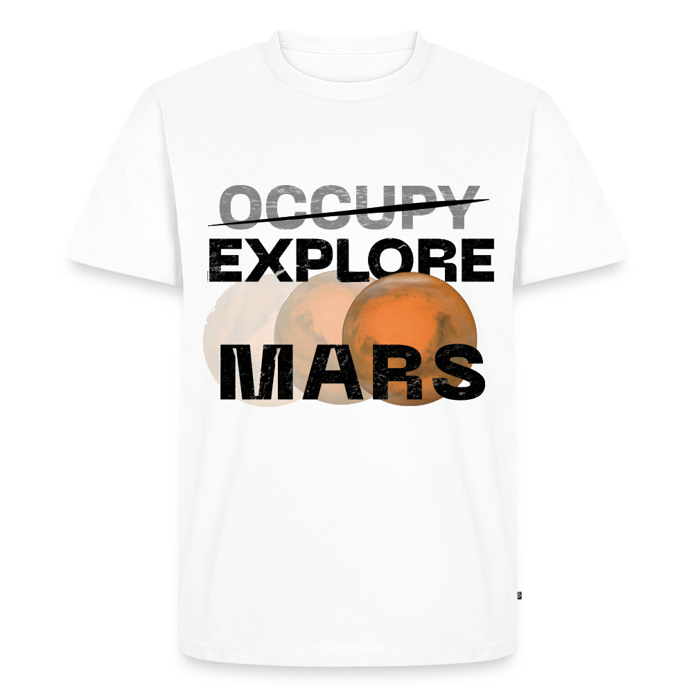 "Explore Mars" bianca - bianco