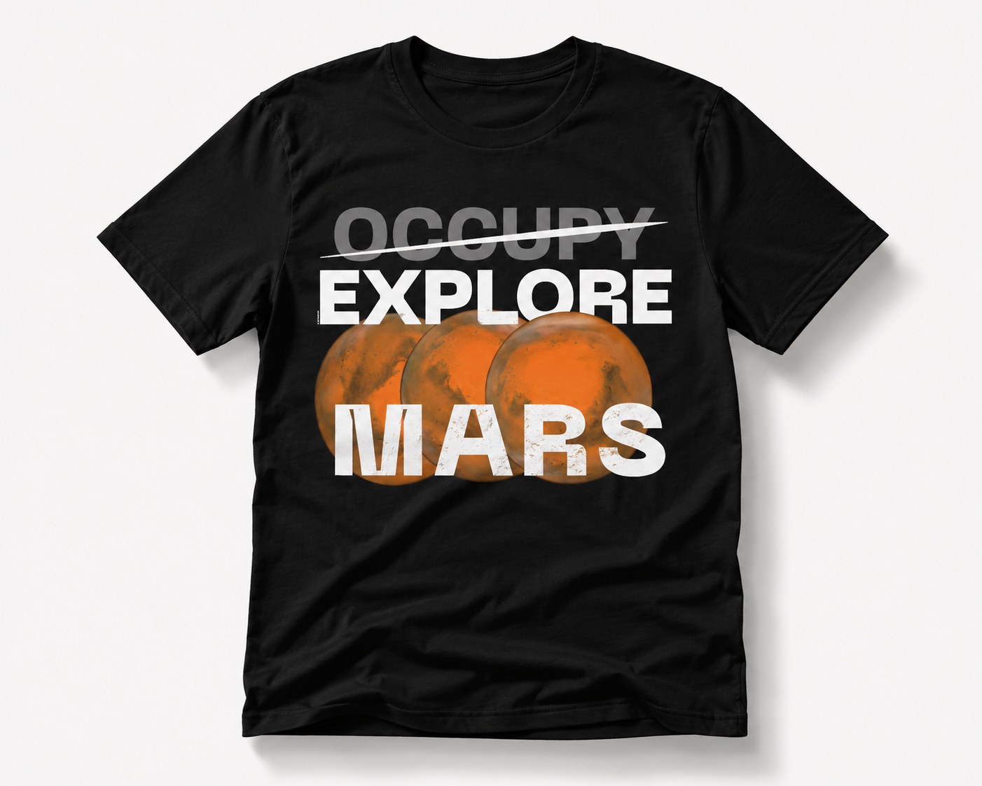 "Explore Mars" nera