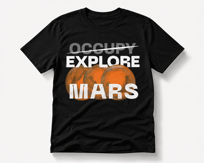 "Explore Mars" nera