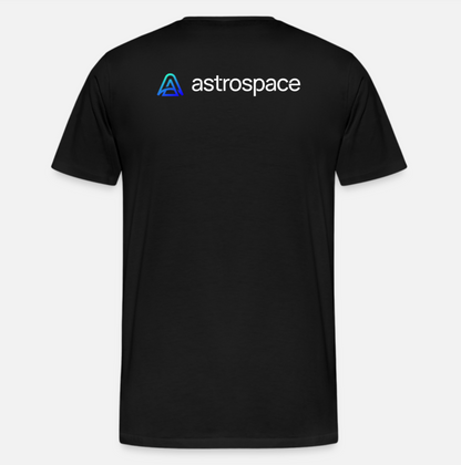 T-Shirt Astrospace nera